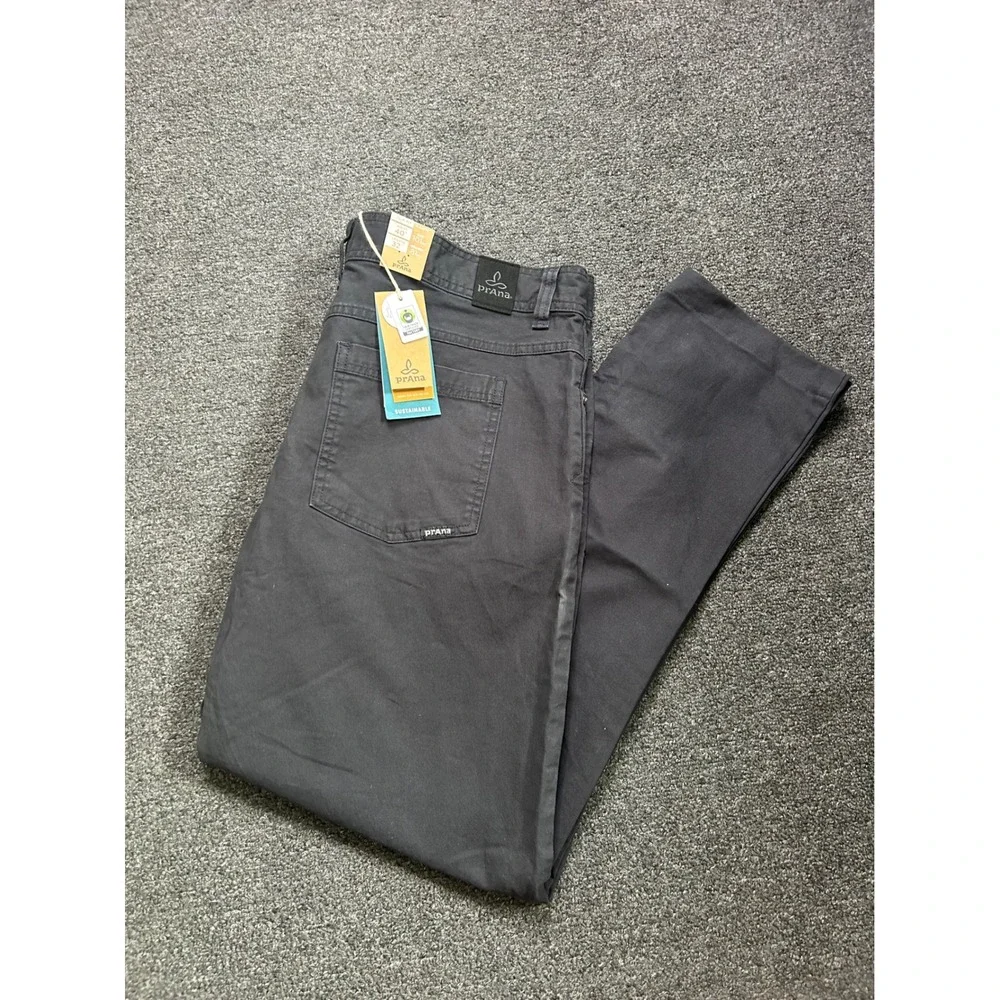 Prana Tucson Pants Black Mens 40x32 Sustainable Durable M4TU32314 Outdoor NEW